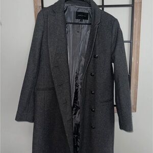 Banana Republic Charcoal Trench Coat